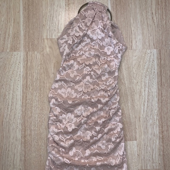 Cache Plush Pink Lace Dress size 2 - Picture 1 of 2
